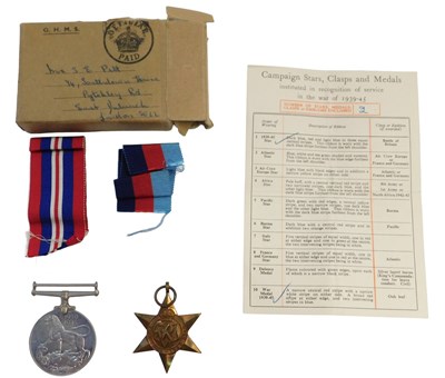 Lot 673 - Two World War II medals, comprising a 1939-45...
