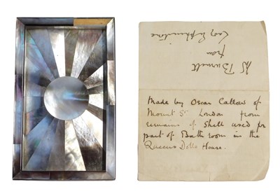 Lot 681 - An Art Deco mother of pearl inlaid tray, with...