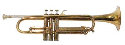 Lot 762 - A Zenith NKII brass trumpet, with mother of...