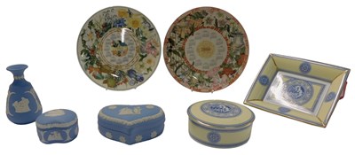 Lot 725 - A group of Wedgwood, comprising a rectangular...