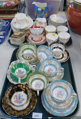 Lot 2047 - Ceramics, teawares, cups, saucers, water jugs,...