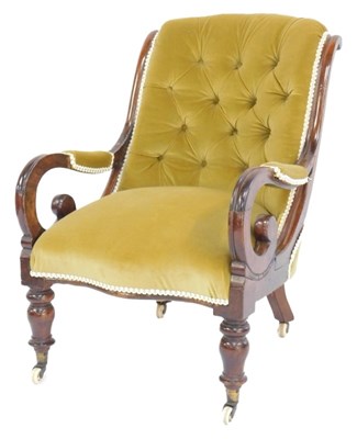 Lot 812 - An early Victorian mahogany framed...