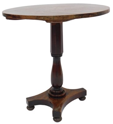 Lot 815 - A Victorian mahogany and inlaid tilt top...