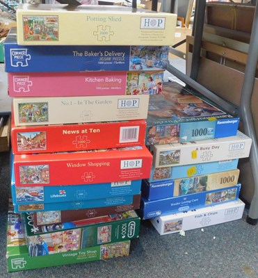 Lot 2069 - Assorted jigsaw puzzles, including HOP,...