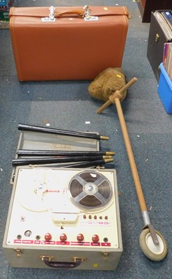 Lot 2072 - A portable reel-to-reel tape recorder, a...