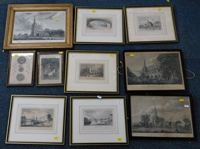 Lot 2075 - Pictures and prints, to include black and...