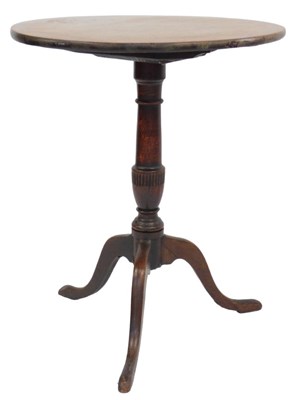 Lot 831 - A George IV mahogany tilt top occasional table,...