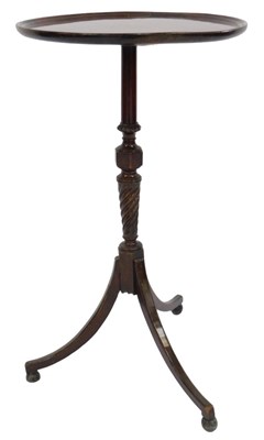 Lot 837 - A Georgian mahogany tripod table, with a...