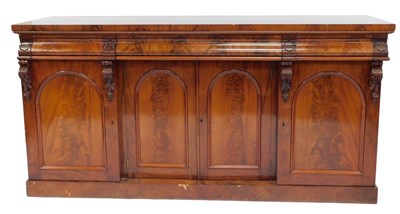 Lot 838 - A Victorian mahogany and flame mahogany...