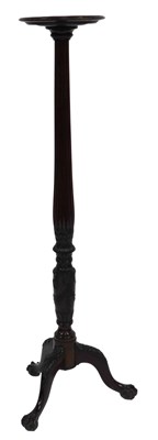 Lot 840 - A Victorian mahogany torchere stand, the...