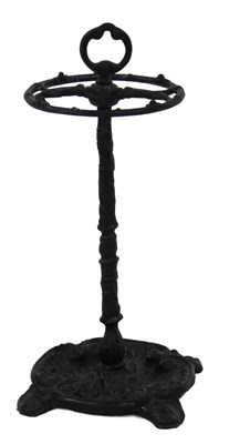 Lot 849 - A Victorian style cast iron umbrella...