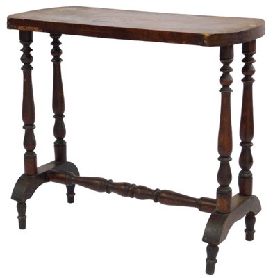 Lot 854 - A Victorian mahogany side table, the...
