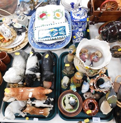 Lot 2106 - A group of ceramics, to include a planter,...