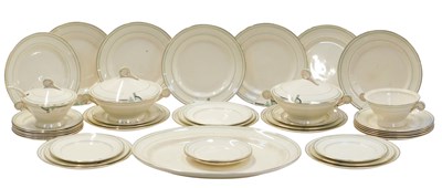 Lot 714 - An Art Deco Crownford pottery part dinner...