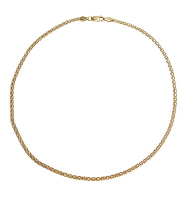 Lot 772A - A fancy link neck chain on a lobster claw...