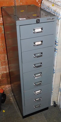 Lot 1056 - A Bisley grey set of filing drawers,...