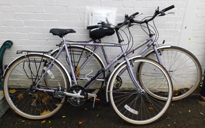 Lot 1079 - Two Odyssey Shimano SIS bicycles, in metallic...