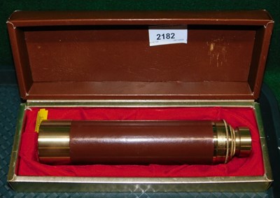 Lot 2182 - A three-drawer telescope, in box, made in Japan.
