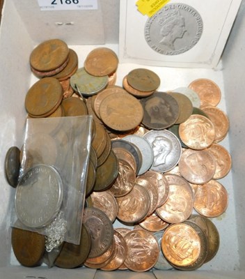Lot 2186 - A group of British coinage, mostly copper.