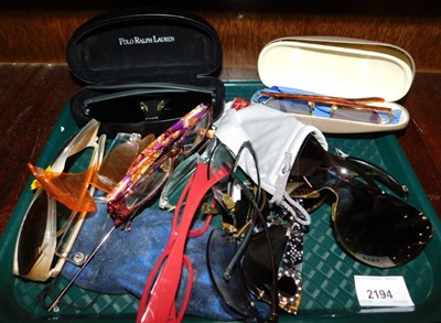 Lot 2194 - Sunglasses, various brands. (1 tray)