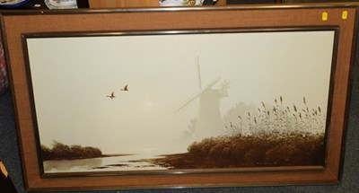 Lot 2201 - A large framed print by Gerald Coulson, The...