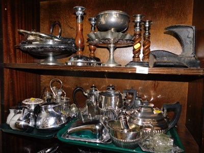Lot 2227 - A group of silver plated items including...