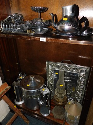 Lot 2228 - A group of silver plated items, copper and...