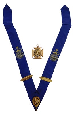 Lot 676a - A 9ct gold and enamelled Royal Antediluvian...