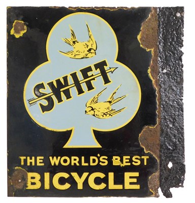 Lot 2020 - A SWIFT enamel advertising sign, THE WORLD'S...