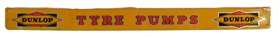 Lot 2022 - A DUNLOP TYRE PUMPS metal advertising sign,...