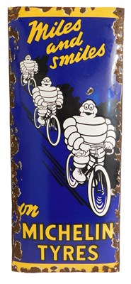 Lot 2026 - A MICHELIN TYRES enamel advertising sign,...