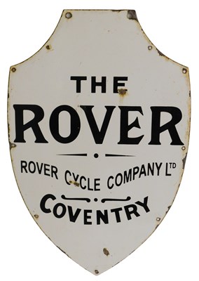 Lot 2030 - A ROVER CYCLE COMPANY LTD enamel advertising...