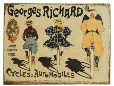 Lot 2041 - A reproduction Georges RICHARD CYCLES &...