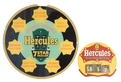 Lot 2045 - Two Hercules advertising signs, comprising a...
