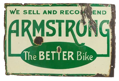 Lot 2046 - An ARMSTRONG enamel advertising sign, WE SELL...