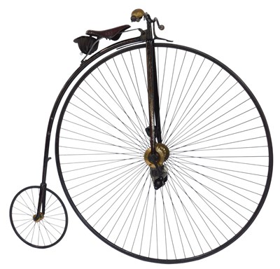 Lot 2070 - A 19thC penny farthing or ordinary bicycle,...