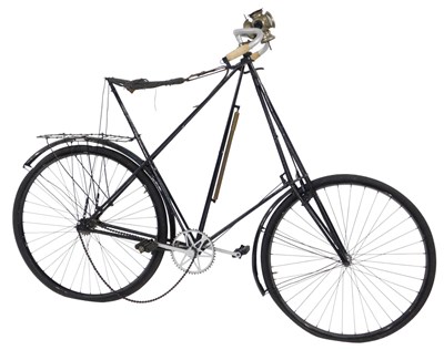Lot 2072 - A Dursley Pedersen bicycle, the black frame...