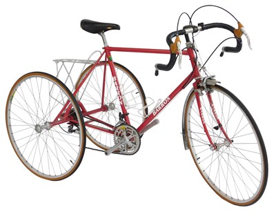 Lot 2081 - A Reynolds tricycle, the red model 531 frame...