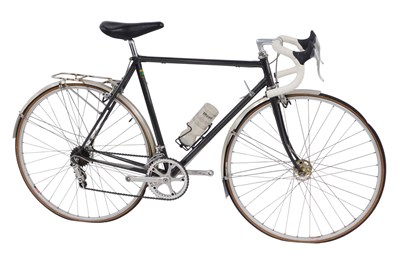Lot 2092 - A Reynolds 531 black bicycle frame, the black...