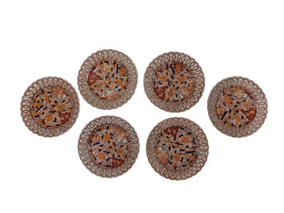 Lot 81A - A set of six Meiji period Japanese Imari...