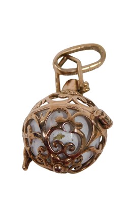 Lot 60 - An Engelsrufer locket pendant, the gold finish...