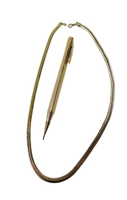 Lot 55 - An Eversharp rolled gold propelling pencil,...
