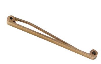 Lot 85 - A bar brooch, yellow metal stamped 9ct, 4.5cm...