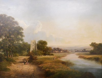 Lot Walter Williams (act.1841-1881). Country river...