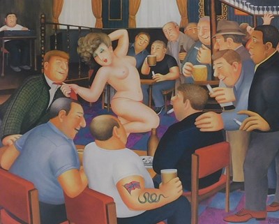 Lot Beryl Cook (1926-2008). The Stripper, artist...